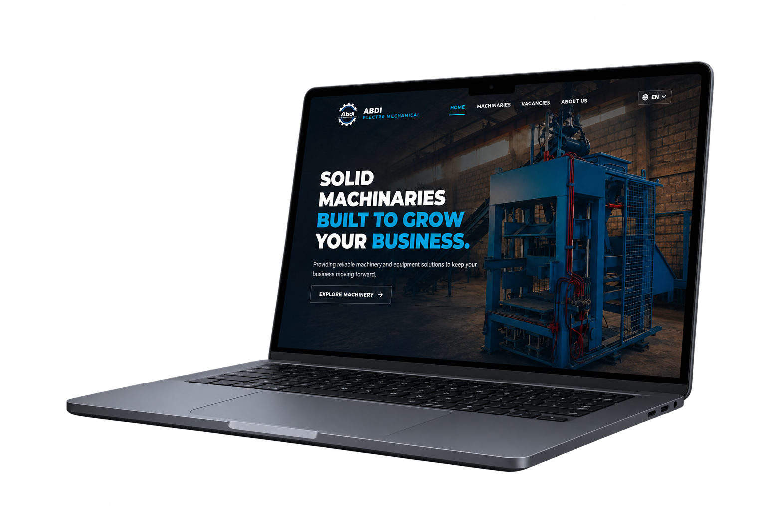 Abdi Machinary — Machinery Company Website