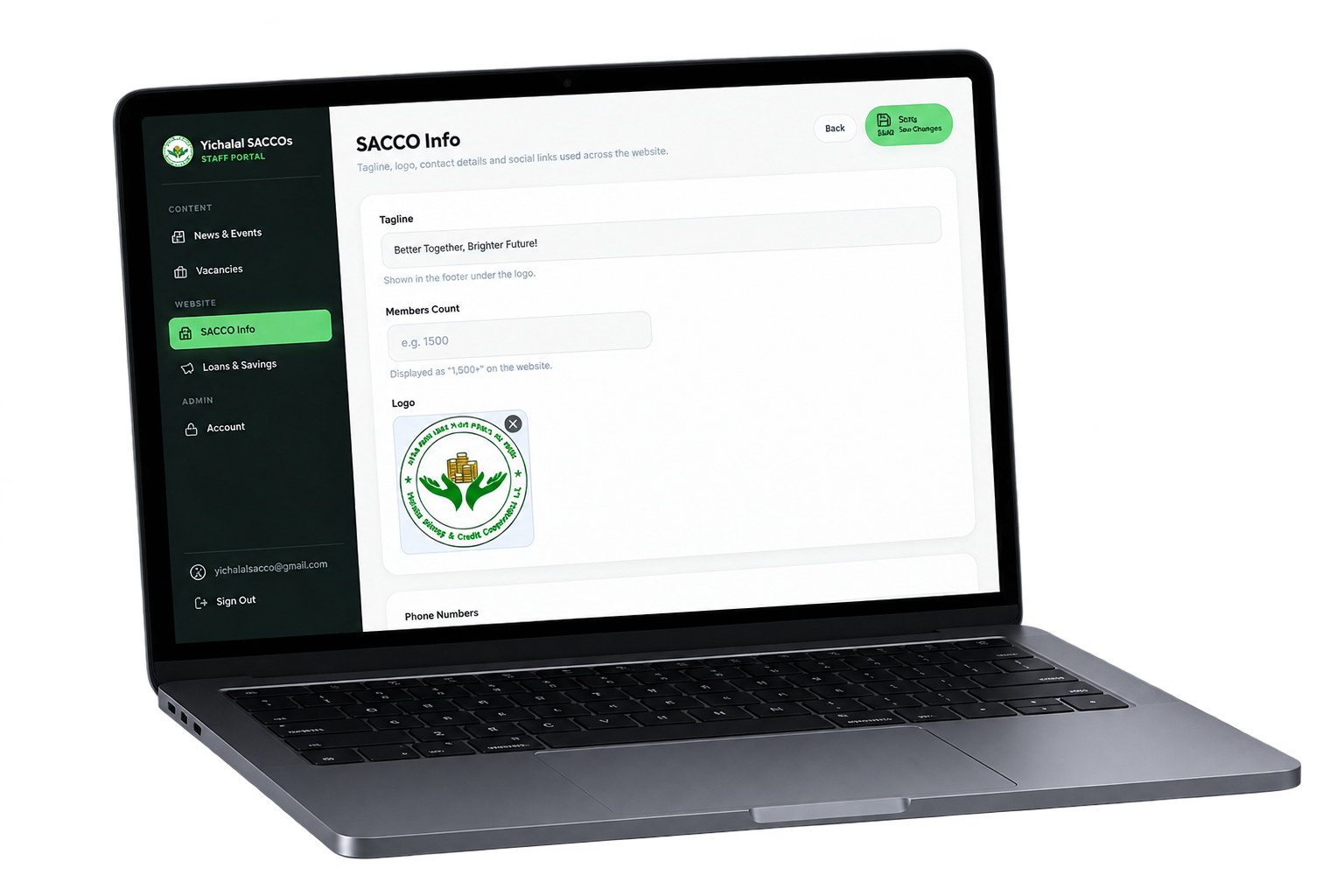 Yichalal SACCOS — SACCOS Platform
